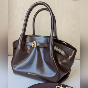 Mini Leather Satchel Crossbody